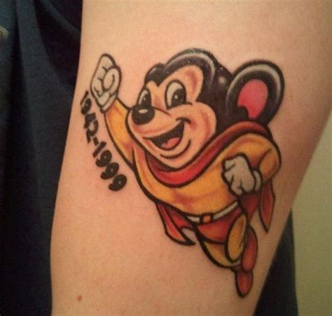 Mighty Mouse Tattoos Images