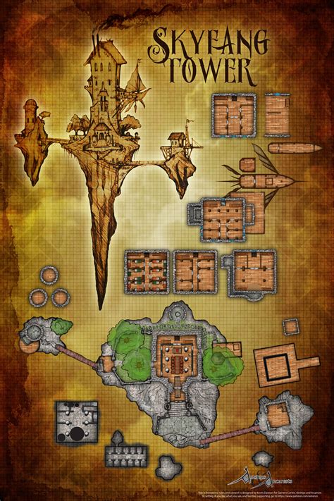 Dnd Dragons, Dungeons And Dragons Characters, Décor Steampunk, Pathfinder Maps, Fantasy City Map ...