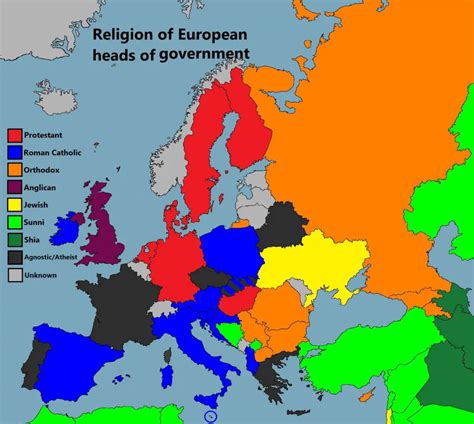 Religion in Europe - Vivid Maps