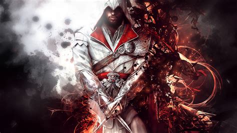 Wallpaper : Ezio Auditore da Firenze, video games, Assassin's Creed Brotherhood, Assassin's ...