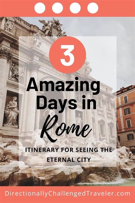 3 Days in Rome Itinerary [Video] | Rome itinerary, 3 days in rome, Rome