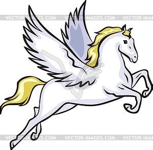 Winged horse clipart - Clipground