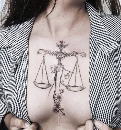 59 Elegant Libra Tattoos That Are Gorgeously Balanced | Tattoo vorlagen, Tätowierungen, Tattoo ideen