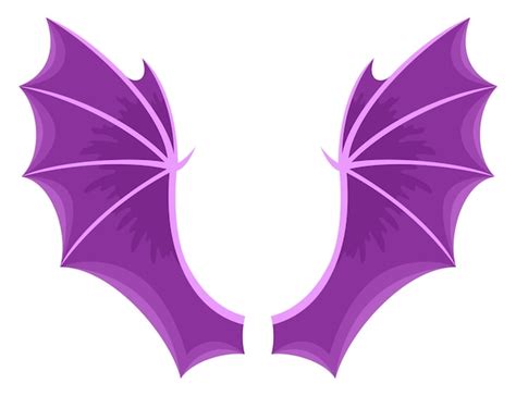 Premium Vector | Cartoon wings of fairy creatures fantasy characters and animals wings pairs ...