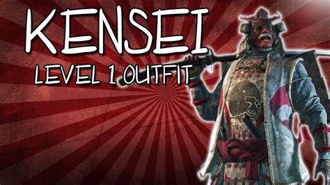 [For Honor] Level 1 Kensei Outfit Customization! - YouTube