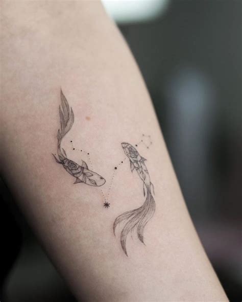 Pisces Constellation Tattoo by Alina