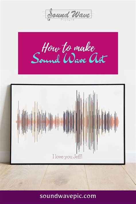 How to make sound wave art | Sound waves, Soundwave art, Wave art