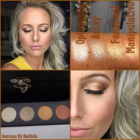 Pumpkin Spice inspired Younique makeup look using colors from the new Quad Customizable Palette ...