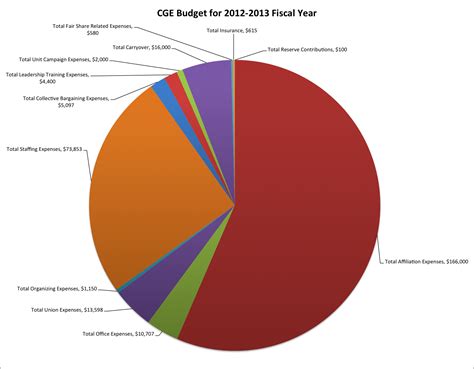 Budget Pie Chart Template