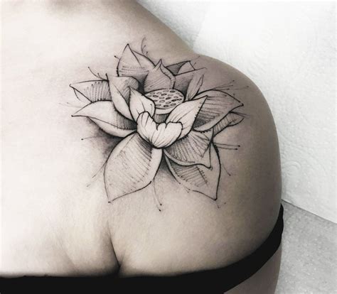 Lotus Flower tattoo by Dener Silva | Photo 18747