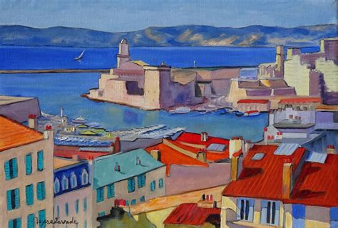 Toits De Marseille, Schilderij door Jacques Peyrelevade | Artmajeur | Neue wege, Kunst