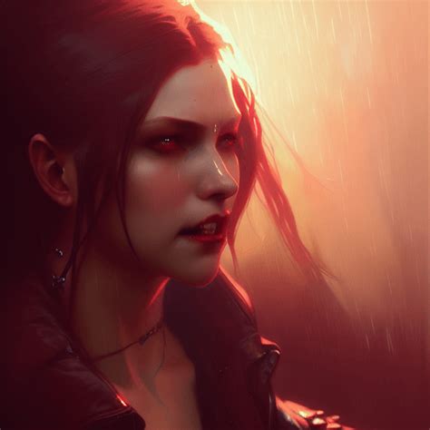 Realistic Female Vampire Scene 8k Resolution Concept Art · Creative Fabrica