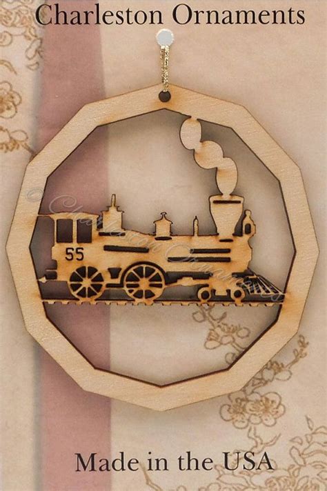 Train Ornament Train Gift Train Ornaments by PalmettoEngraving Train ...