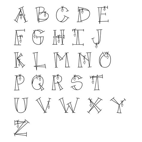 Alphabet With Hearts Free Stock Photo - Public Domain Pictures