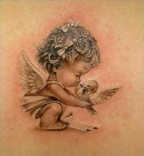 Black Baby Angels Tattoos