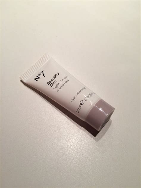 No7 night cream lotion. i didn't really like it because it felt a little greasy on my skin ...