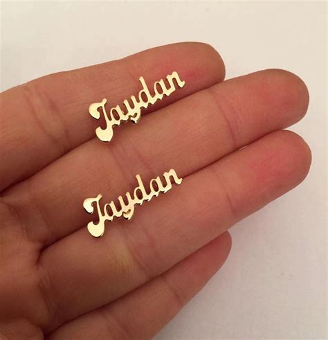 Personalized EARRINGS Fashion Earrings Gold Earrings NAME - Etsy