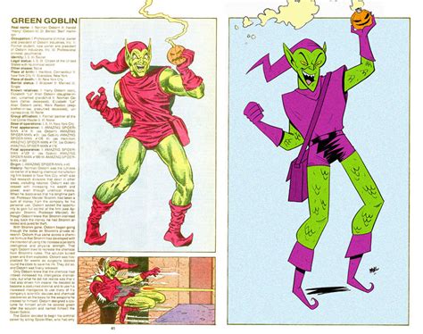 The Official Handbook to the Marvel Universe - REDUX Edition: GREEN GOBLIN by Marc Thomas