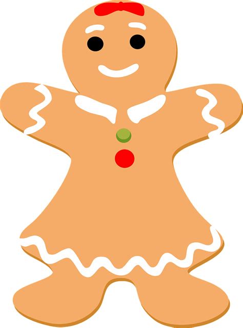 Gingerbread Man Clipart Design Illustration 9381375 P - vrogue.co