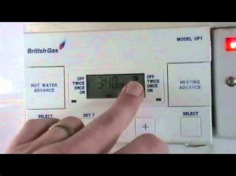 Heating Controls: British Gas Central Heating Controls Instructions