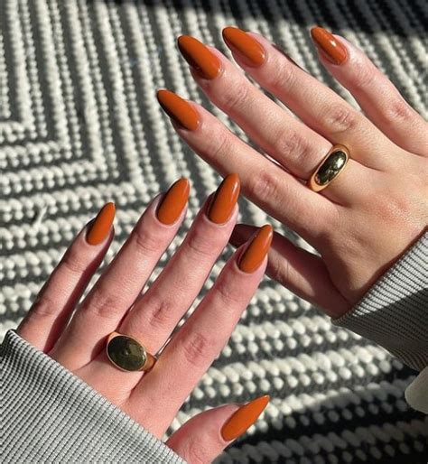 30+ Burnt Orange Nails To Complete Fall-Inspired Looks