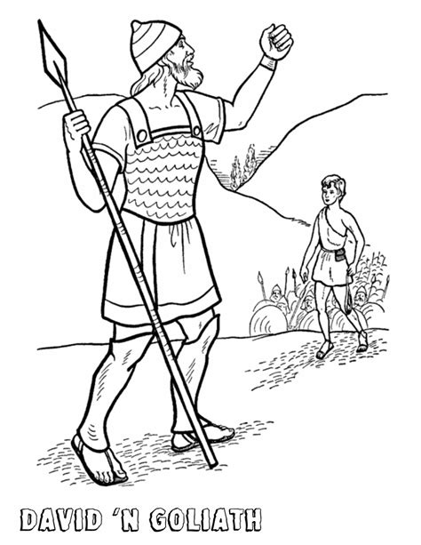 David and Goliath Coloring Pages - Best Coloring Pages For Kids