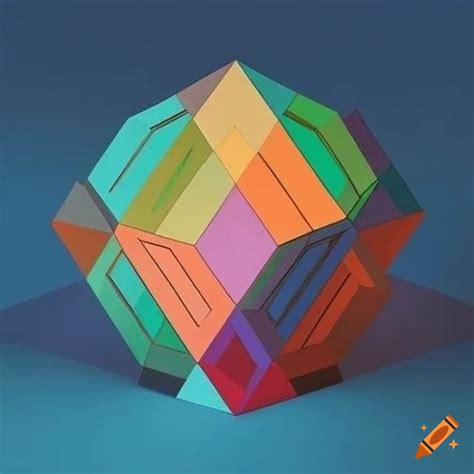 Abstract geometric artwork by victor vasarely on Craiyon