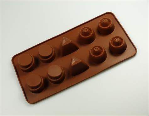 10 cell Modern design Silicone Chocolate Mould Silicone Moulds