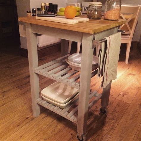 Bekvam Kitchen Cart Hack - something like this could work for yours. Maybe add a pop of color ...