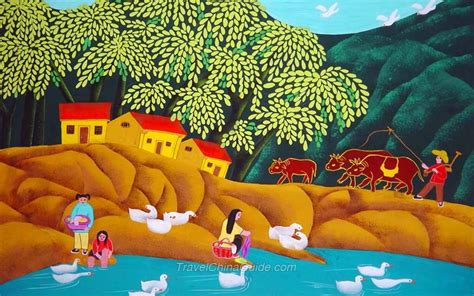 Pictures of Peasant Painting of Huxian County, TravelChinaGuide.com