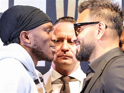 Photos: KSI, Joe Fournier - Face To Face at Kick-Off Press Conference - Boxing News