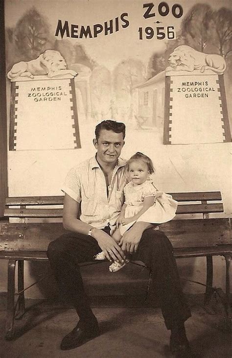 Johnny Cash and daughter Roseanne at my hometown zoo 1956. : OldSchoolCool