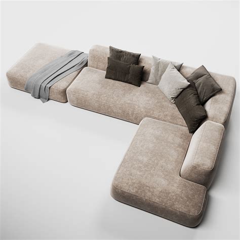 modern sofa L-shape 3D | CGTrader