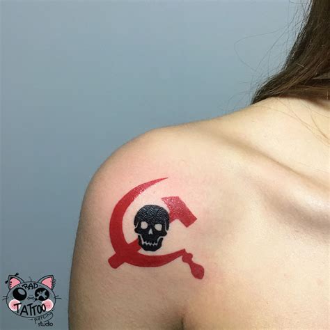 tattoo artist Rad Mashu • on Instagram: “• Communism symbol tattoo • • Komünizm sembol dövmesi ...