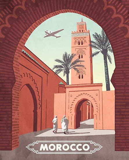 Vintage travel poster of Morocco commissioned by Thomas Cook Airways. • Millions of unique ...