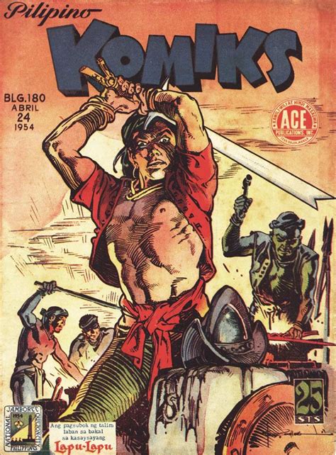 Francisco V. Coching LAPU-LAPU COVER Pilipino Komiks #180, April 24, 1954 ACE Publications, Inc ...