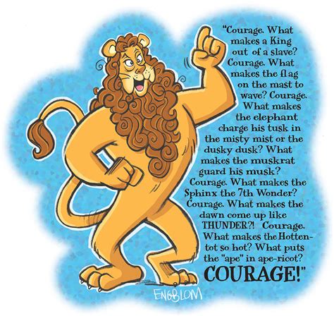 Cowardly Lion Speech: Courage : r/RedditDayOf