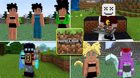 O MELHOR P4CK DE SKINS 4D PARA MINECRAFT PE 1.14 !! (Pocket Edition) - YouTube