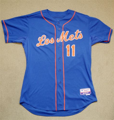 Picture of tonight's blue Los Mets jersey - The Mets Police