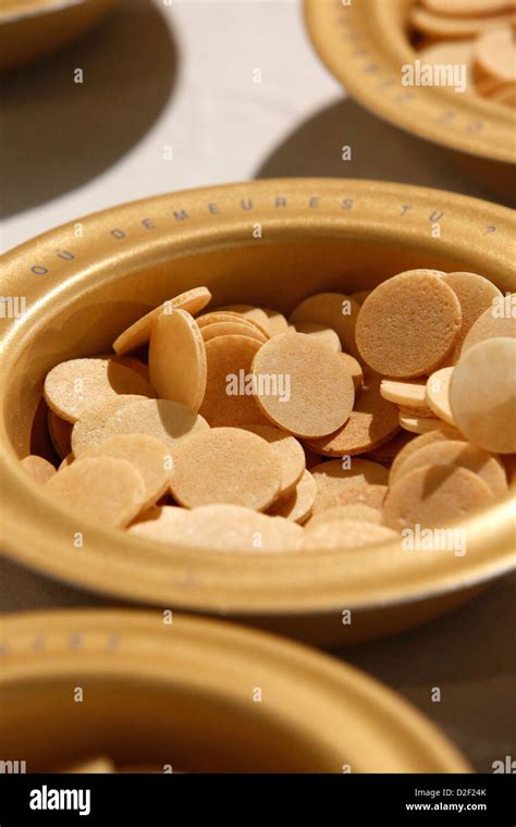 Host wafers in a catholic church Stock Photo - Alamy