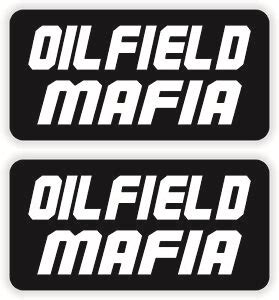 OILFIELD MAFIA Hard Hat Stickers | Funny Construction Oil Field Decals ...