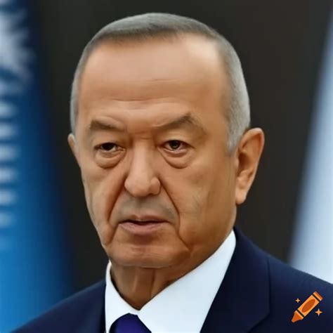 Portrait of islam karimov, 1st president of uzbekistan on Craiyon