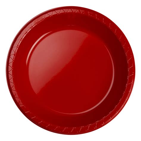FS Round Banquet Plate 10.5 Apple Red 20pk" | FiveStarPartyCo