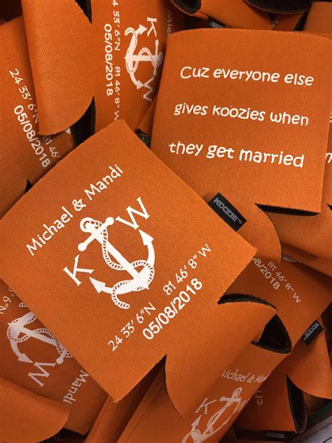 Neoprene Koozies - Koozies | Personalized Wedding Koozies, Custom