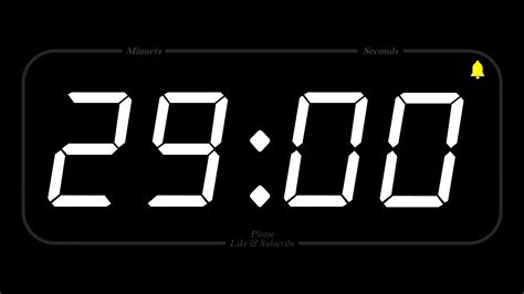 29 MINUTE - TIMER & ALARM - Full HD - COUNTDOWN - YouTube