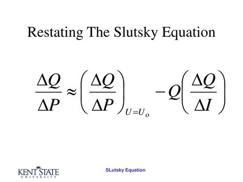 PPT - Slutsky Equation PowerPoint Presentation, free download - ID:302032