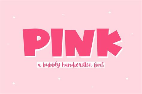 PINK - A Bold Handwritten Font