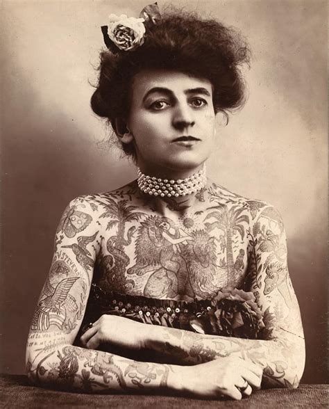 Victorian Lady Tattoo