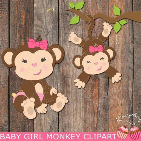 Monkey Clip Art - Etsy