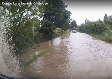 VIDEO: Motorists capture flash flooding across Suffolk after torrential rain